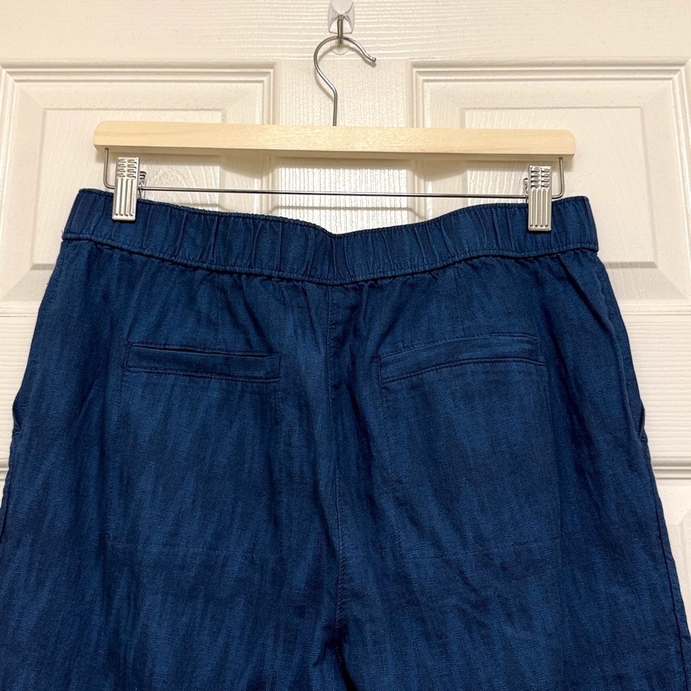 NWT J.Jill Pure Jill Indigo Dobby Crops in Odisha Wash - Picture 10 of 12